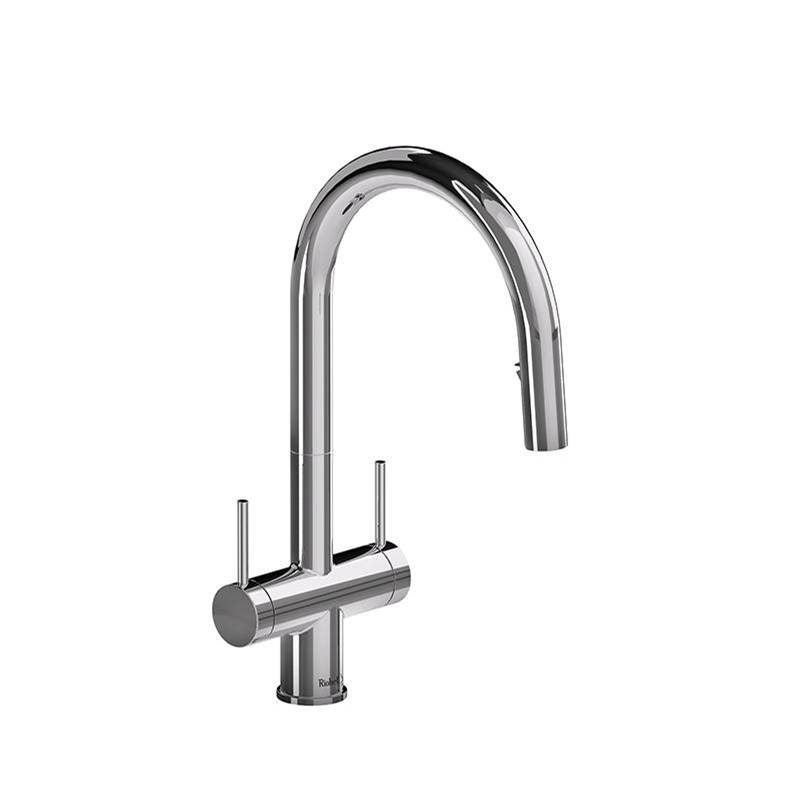 Bathworks ShowroomsRiobelAzure kitchen faucet 2 handles with spray