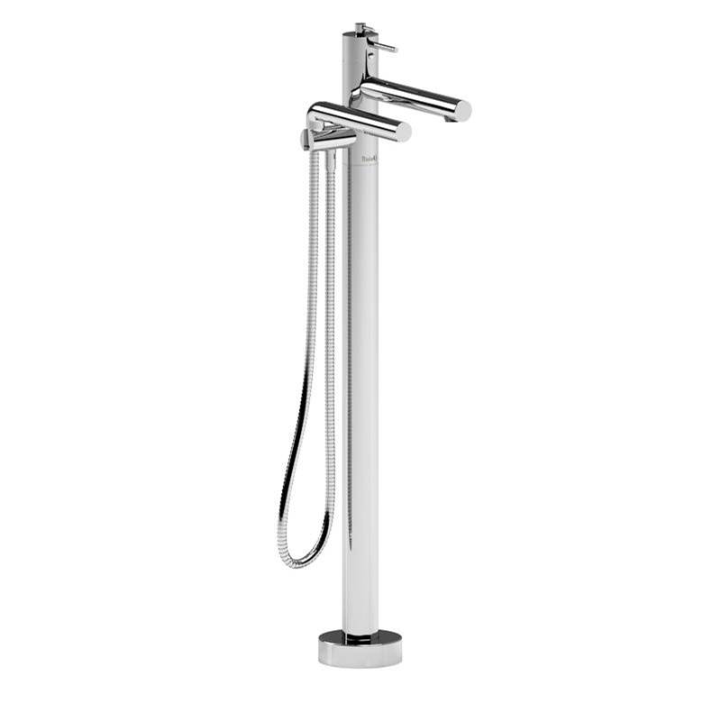 Bathworks ShowroomsRiobel2-way Type T (thermostatic) coaxial floor-mount tub filler with hand shower trim