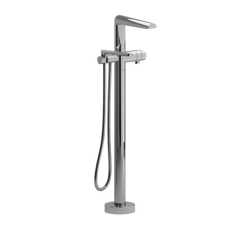 Bathworks ShowroomsRiobel2-way Type T (thermostatic) coaxial floor-mount tub filler with handshower