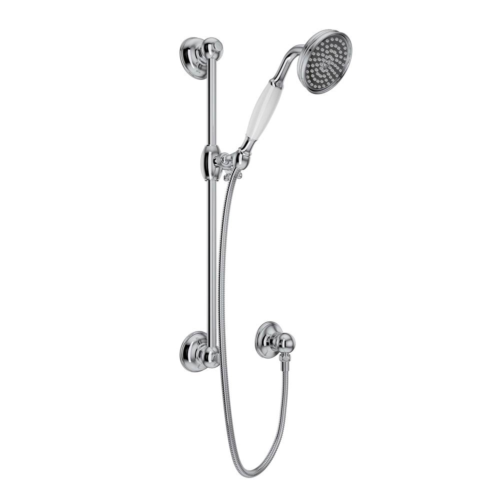 Rohl Canada Handshower Set With 22'' Slide Bar and Single Function Handshower