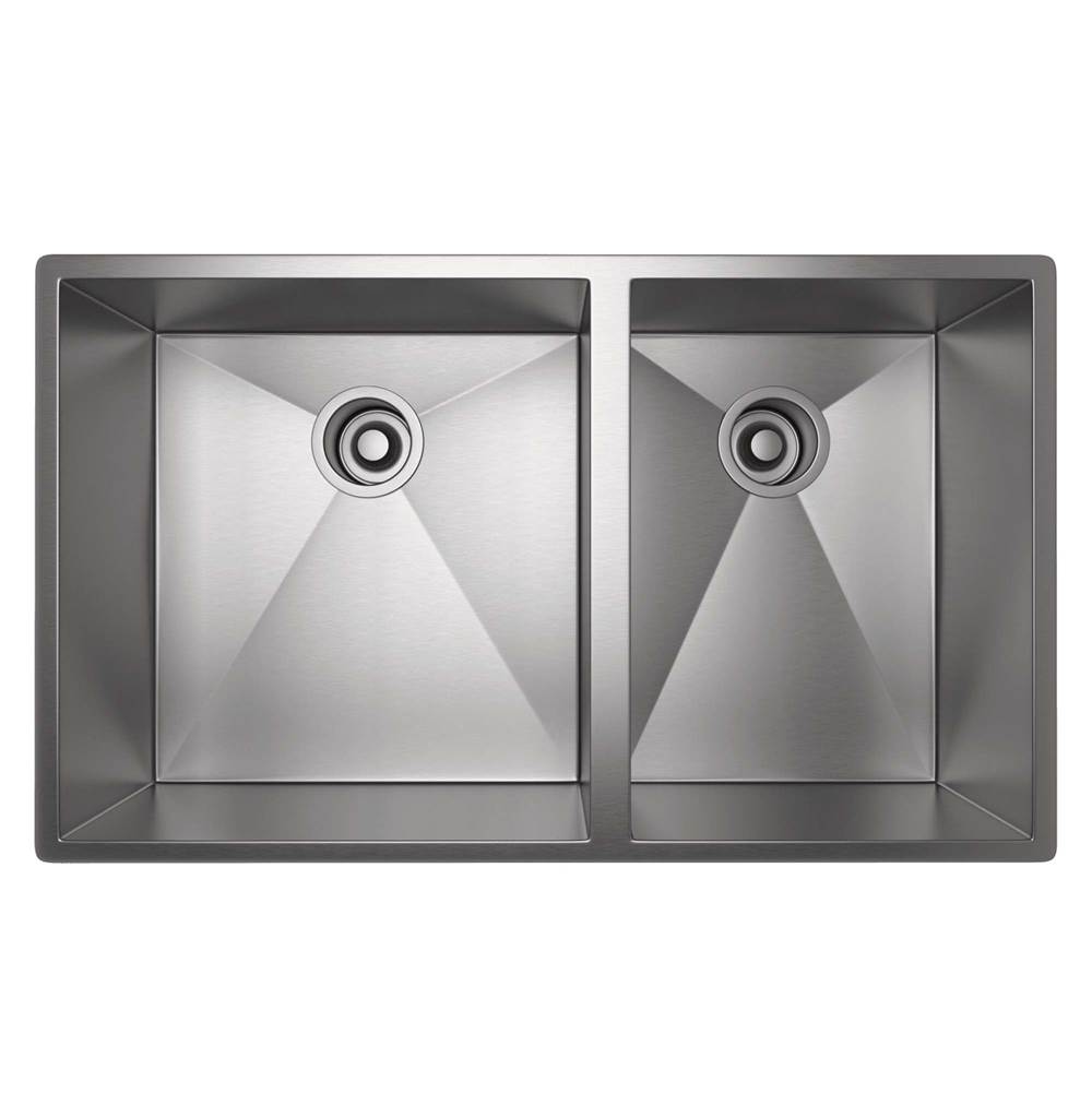 Bathworks ShowroomsRohl CanadaForze™ 31'' Double Bowl Stainless Steel Kitchen Sink