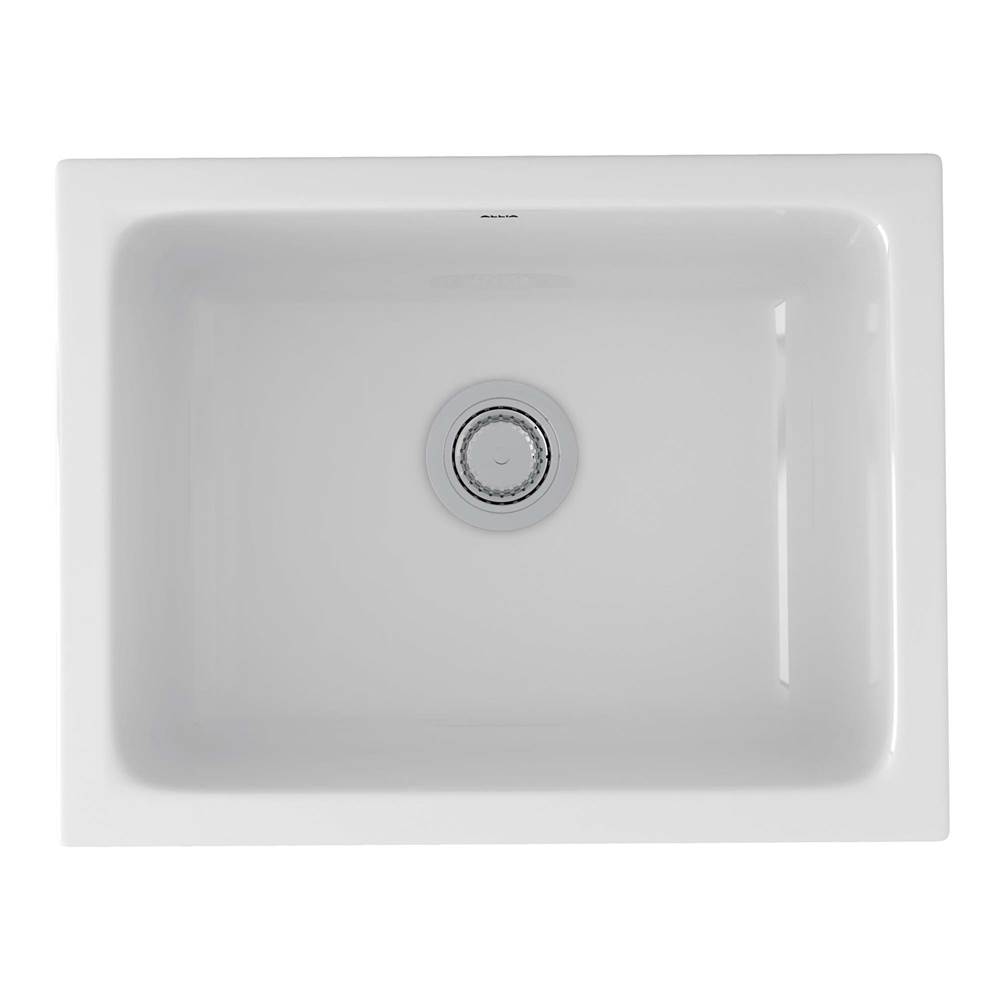 Bathworks ShowroomsRohl CanadaAllia™ 24'' Fireclay Single Bowl Undermount Kitchen Or Laundry Sink