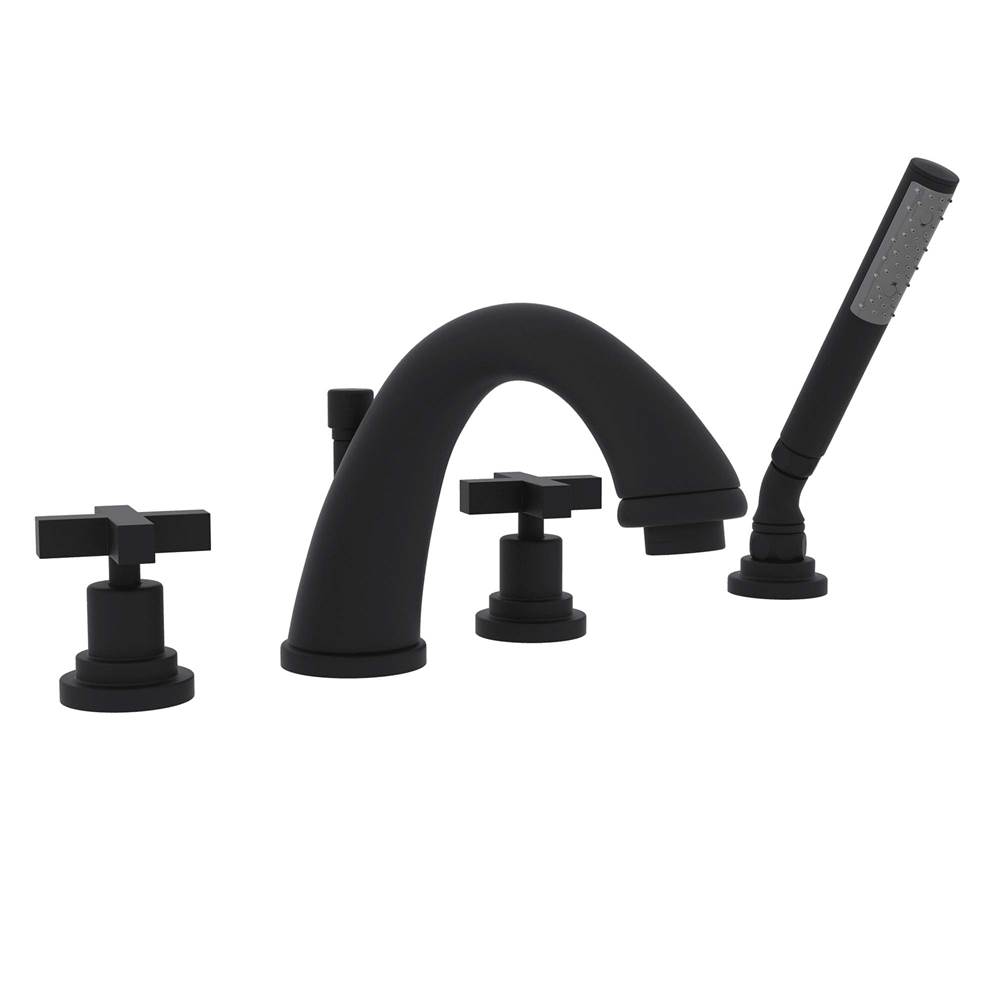 Rohl Canada Lombardia® 4-Hole Deck Mount Tub Filler