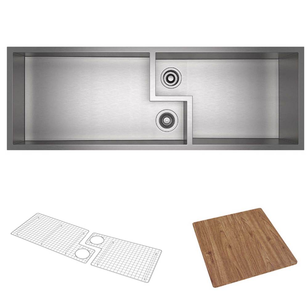 Rohl Canada Culinario™ 50'' Stainless Steel Chef/Workstation Sink With Accessories