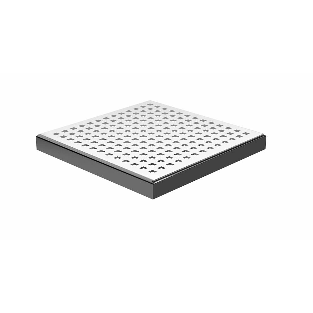 Bathworks ShowroomsZitta CanadaA1 Square Stainless Steel Grate 8' X 8''