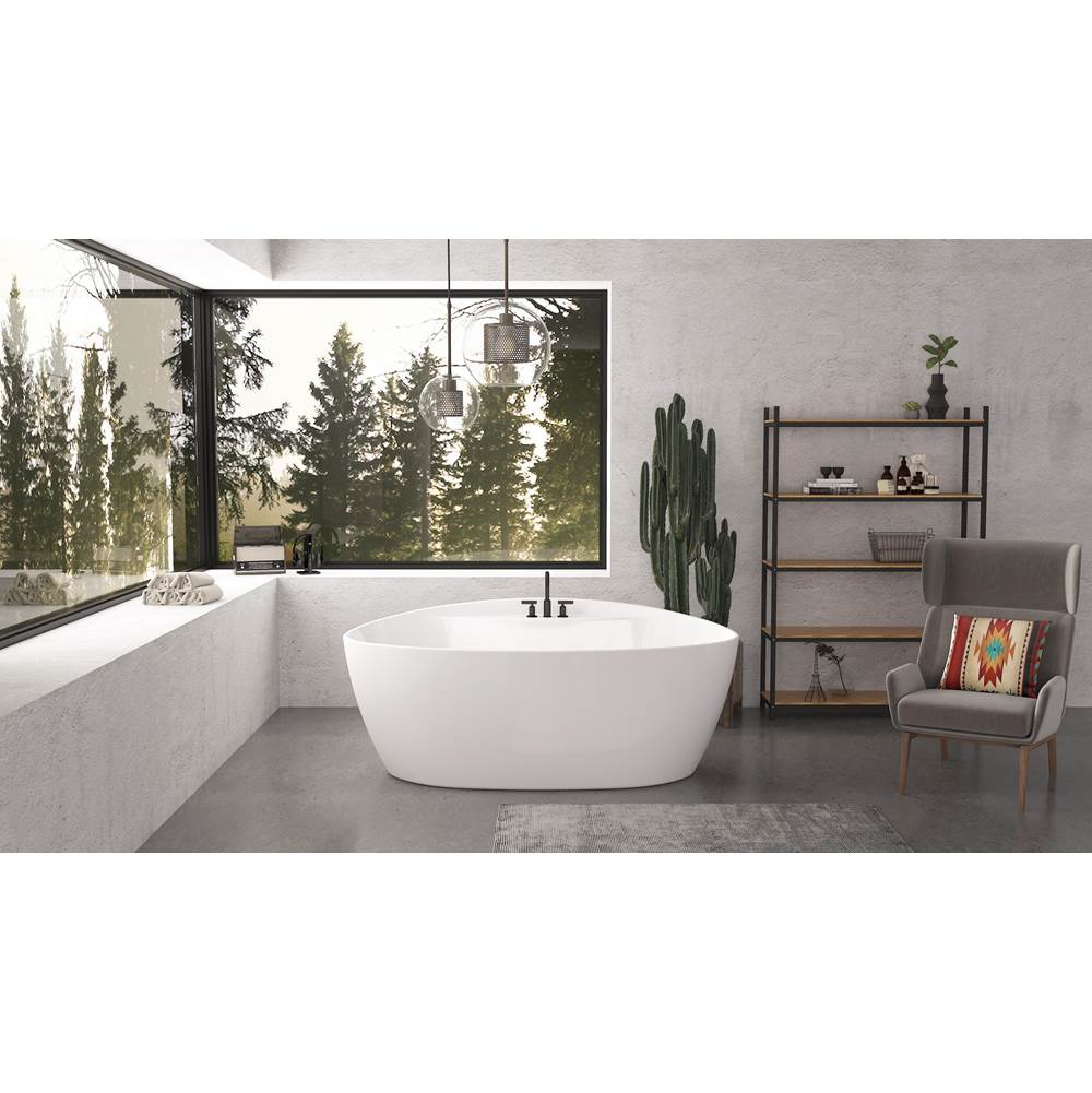 Bathworks ShowroomsZitta CanadaPura White Tub 59 7/8 X 32 5/8 X 24 5/8