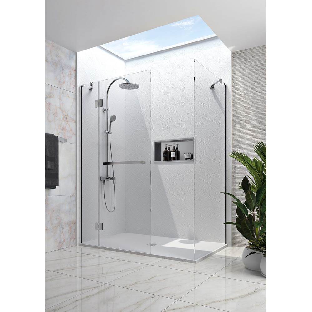 Bathworks ShowroomsZitta CanadaVetra 40'' Shower Screen Chrome Clear